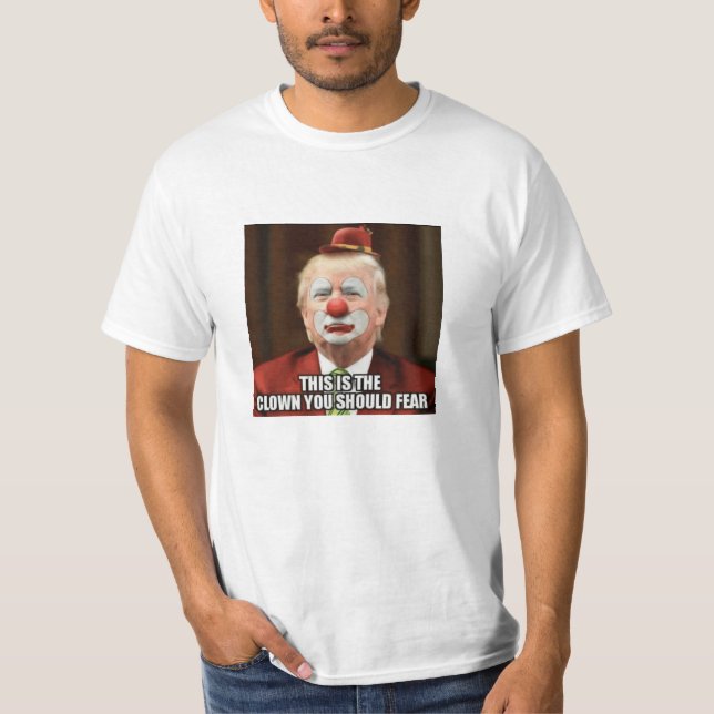 T-SHIRT DONALD TRUMP SCARY CLOWN (Devant)
