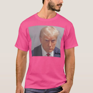 T-shirt Donald Trump Signé Le Design De Mugshot - Audacieu
