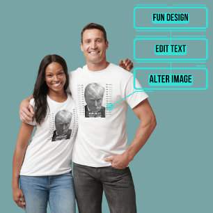 T-shirt Donald Trump Tiré Sur La Boue Le Verrouiller Sur B