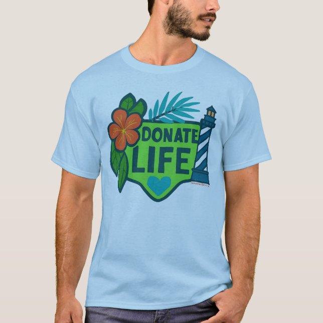 T-shirt Donate Life NC Tropical T (Devant)