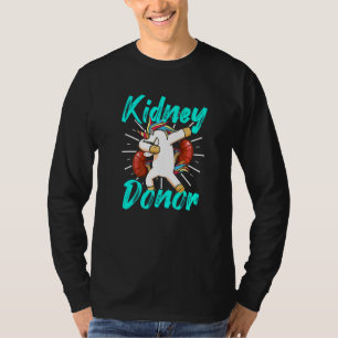 T-shirt Donateur de greffe de rein Chirurgie Unicorne Récu