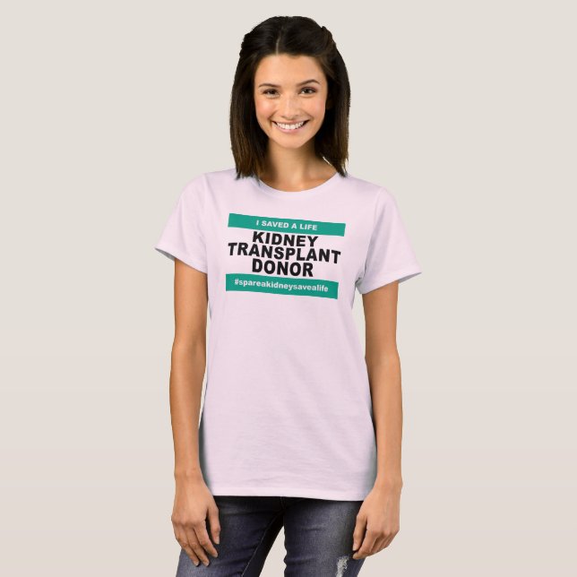 T-shirt Donateur de greffe de rein - femmes (Devant entier)