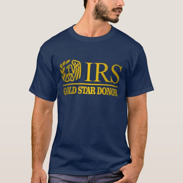 T-shirt Donateur de l'étoile d'or IRS (Devant)