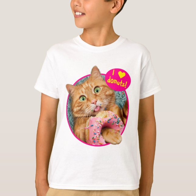 T-shirt Donateur mangeant des chats (Devant)