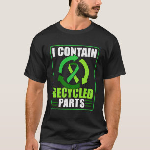 T-shirt Donation d'organes Ruban vert I contient la partie