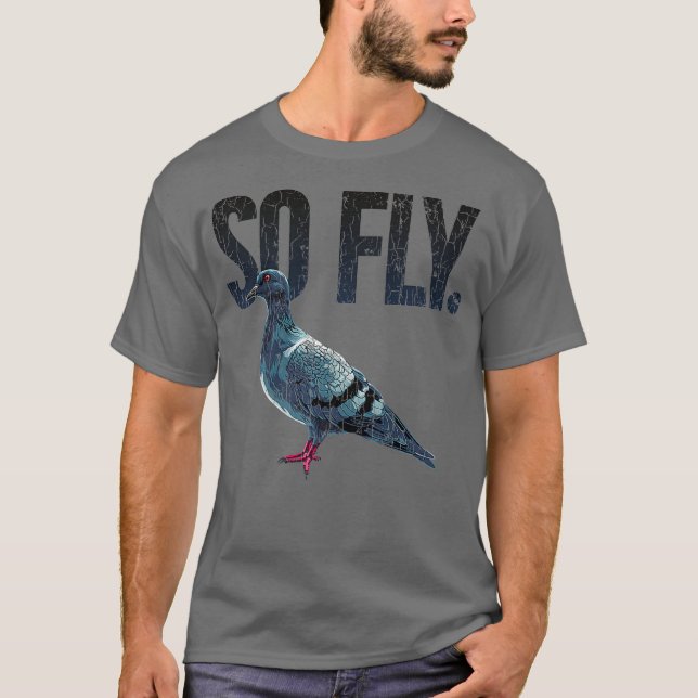T-shirt Donc Fly Pigeon Lover Présent Pigeon Propriétaire  (Devant)