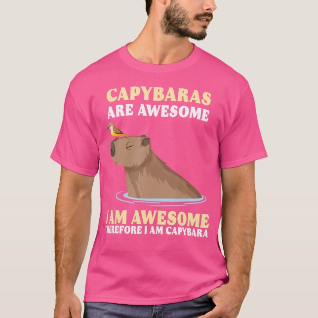 T-shirt Donc Je Suis Capybara (Devant)