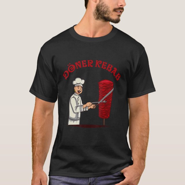 T-shirt Döner Kebap Cuisson Classique Avec Poignée De Keba (Devant)