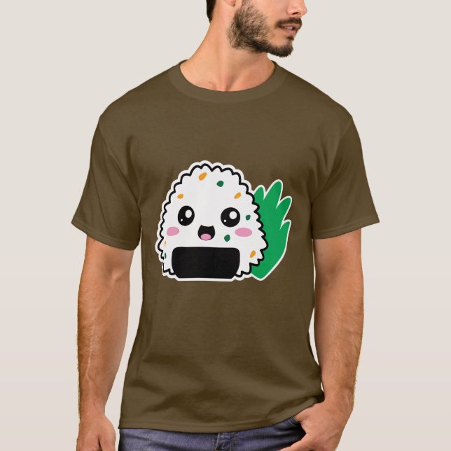 T-shirt d'Onigiri (foncé) (Devant)