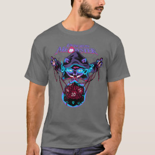 T-shirt Donjon Meowster Drôle Nerdy Gamer Chat D20abletop