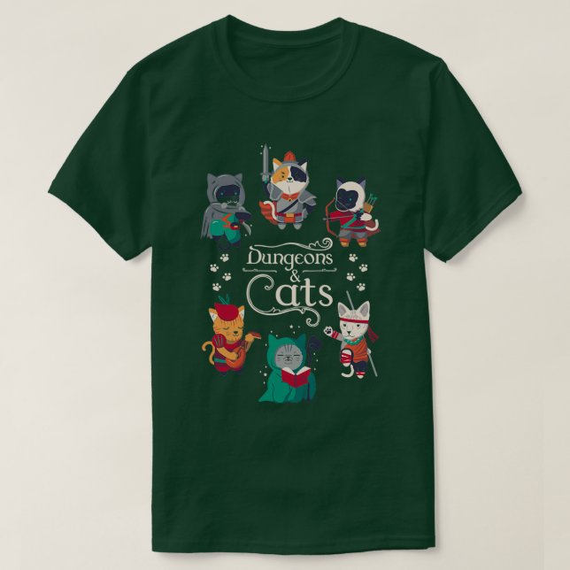 T-shirt Donjons et chats 3 (Design devant)