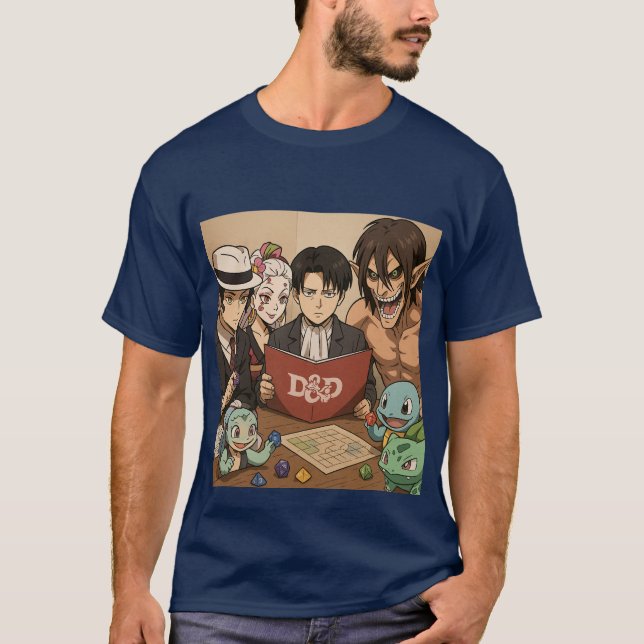 T-shirt Donjons et Dragons avec des amis (Devant)