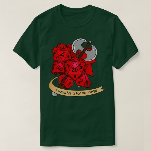 T-shirt Donjons et dragons Barbare 1 (Design devant)
