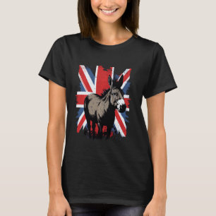 T-shirt Donkey britannique Grande-Bretagne Donkey Long Sle