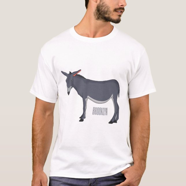 T-shirt Donkey cartoon (Devant)