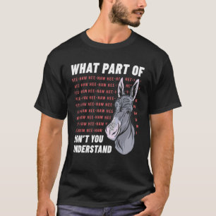T-shirt Donkey Farm Animal Langue Agriculteur