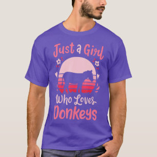 T-shirt Donkey Just a Girl