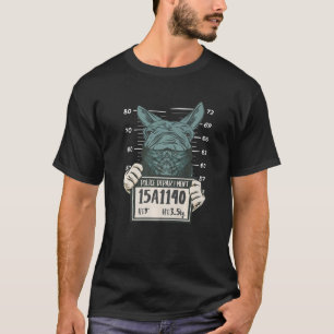 T-shirt Donkey Police Mugshot Fermier Mule