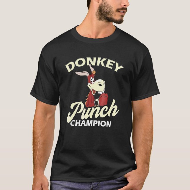 T-shirt Donkey Punch Champion cool drôles enfants Tee (Devant)