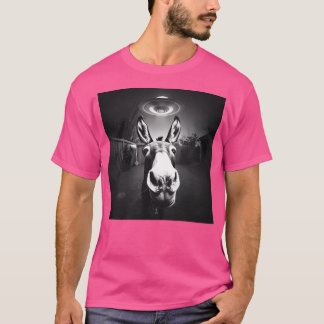 T-shirt Donkey Ufo Selfie Alien réaliste Rencontre Photo