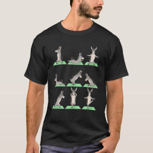 T-shirt Donkey Yoga Pose Zen Cute Exercice d'entraînement 