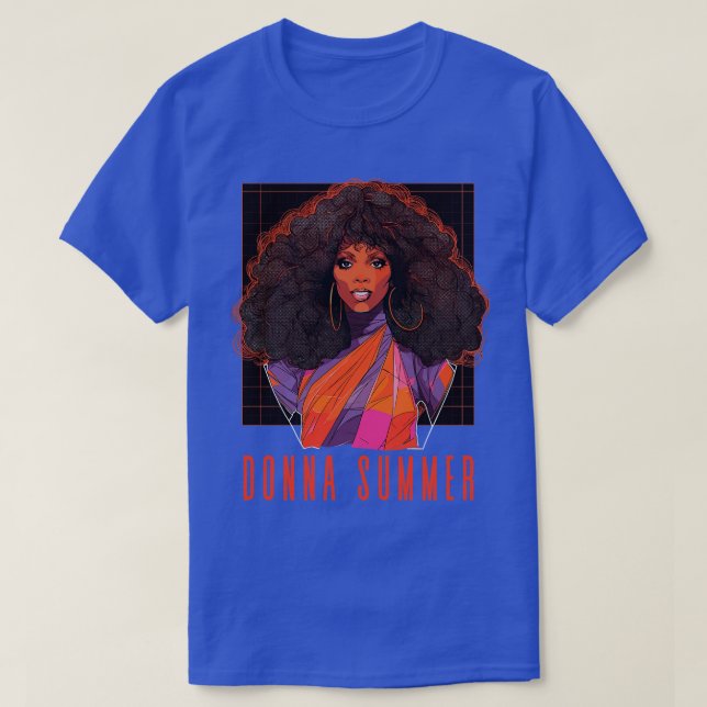 T-shirt Donna Summer Retro Style Design (Design devant)