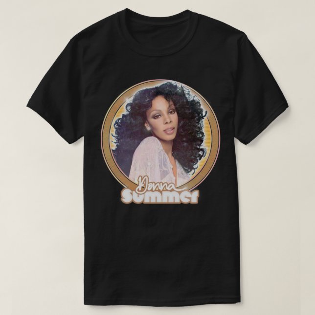 T-shirt Donna Summer Retro Style Fan Art Design4 (Design devant)