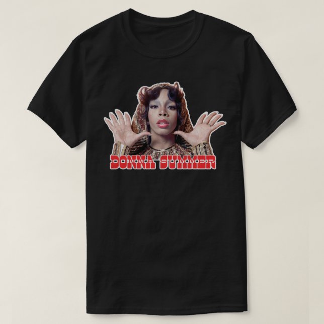 T-shirt Donna Summer Retro Style Fan Art Design5 (Design devant)