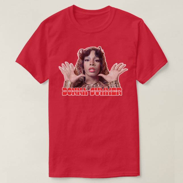 T-shirt Donna Summer Retro Style Fan Art Design7 (Design devant)