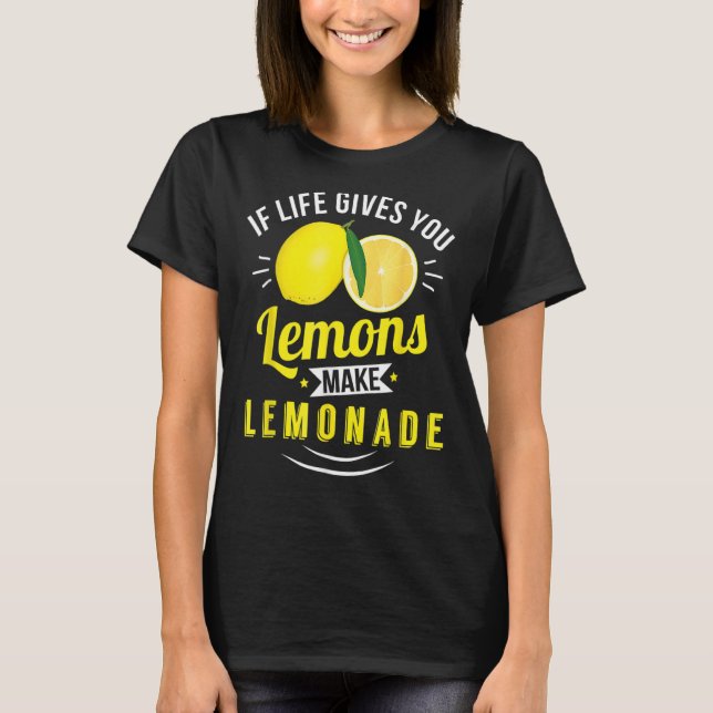 T-shirt Donne aux citrons une attitude positive (Devant)