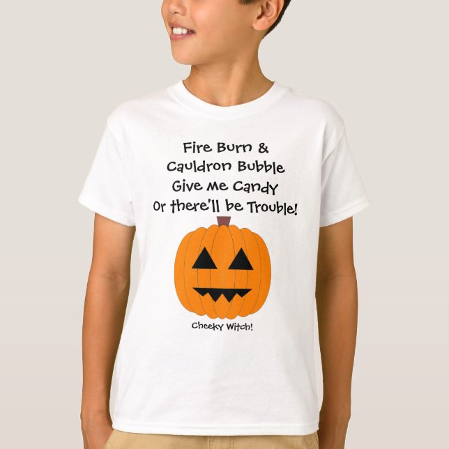 T-shirt Donne-moi des bonbons - Les enfants Halloween T-sh (Devant)