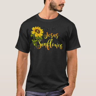T-shirt Donne-moi Jésus et les tournesols