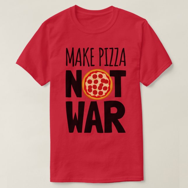 T-shirt Donne-Moi Pizza S'Il Te Plaît (Design devant)