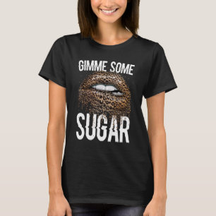 T-shirt Donne Quelques Femmes De Sucre Leopard Cheetah Ani