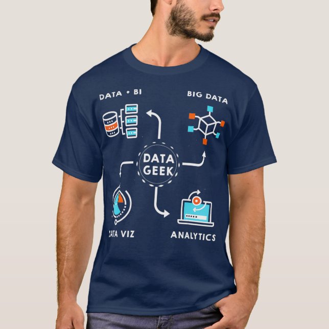 T-shirt Données pour les analystes de données et les ingén (Devant)