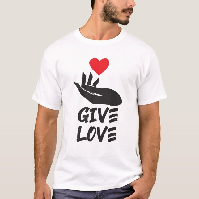 T-shirt donner amour (Devant)