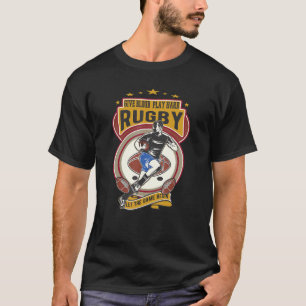 T-shirt Donner du sang Jouer dur du maillot de football de