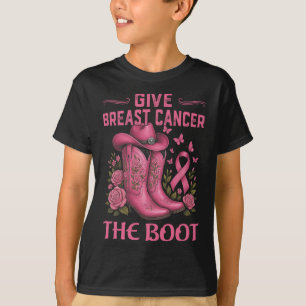 T-shirt Donner Le Cancer Du Sein L'Initiale Cowgirl Cancer