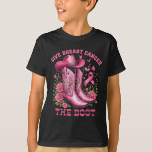 T-shirt Donner Le Cancer Du Sein L'Initiale Cowgirl Cancer
