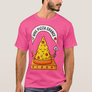 T-shirt donner pizza chance drôle paix zen méditation cart