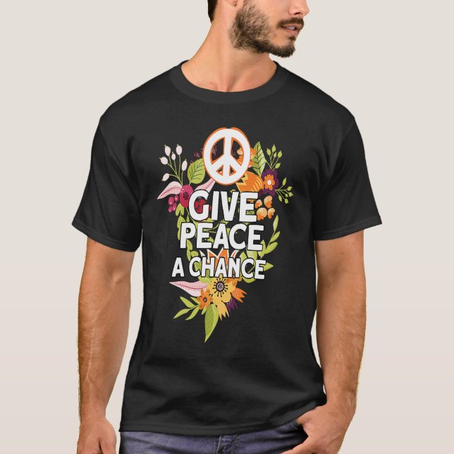T-shirt Donner Une Chance À La Paix (Devant)