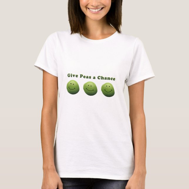 T-shirt Donner une chance aux petits pois (Devant)