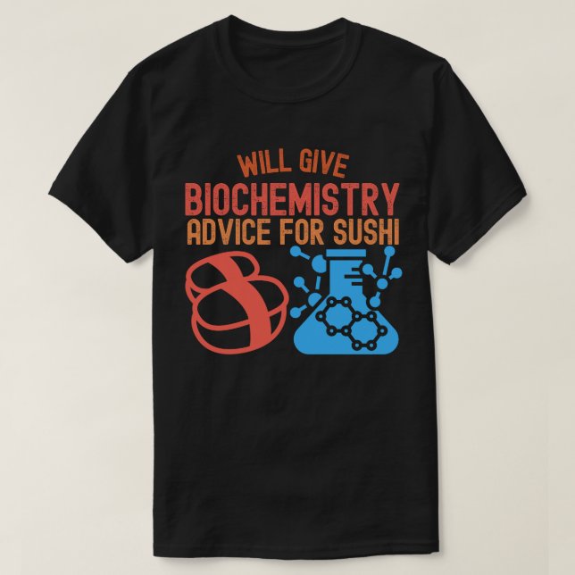 T-shirt Donnera Biochimie pour Sushi (Design devant)