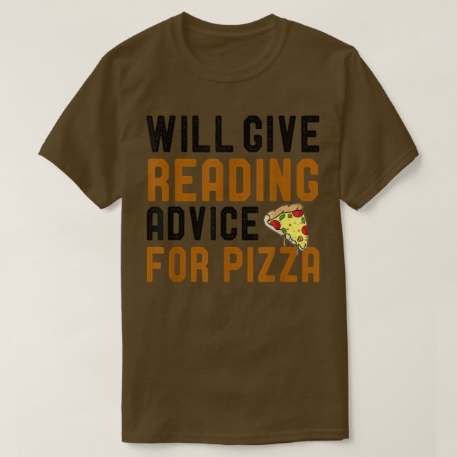 T-shirt Donnera Des Conseils De Lecture Pour Pizza Funny B (Design devant)
