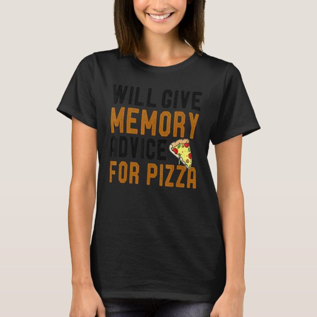 T-shirt Donnera Des Conseils De Mémoire Pour Pizza Forgeti (Devant)