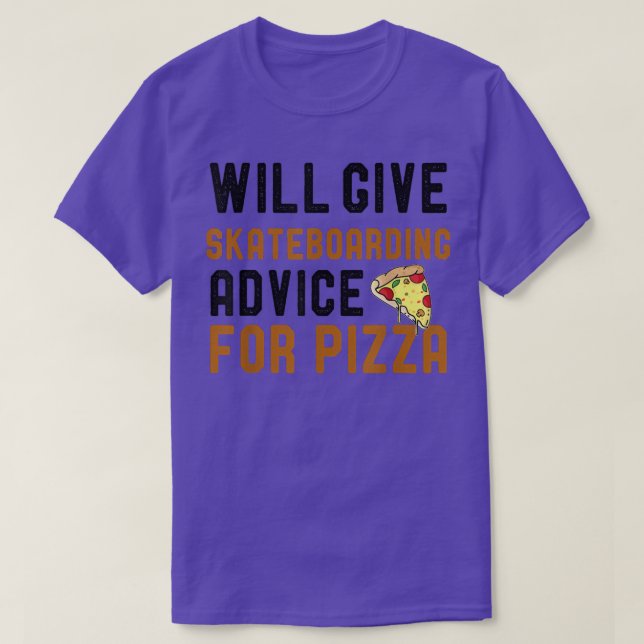T-shirt Donnera Des Conseils De Skateboard Pour Pizza Funn (Design devant)