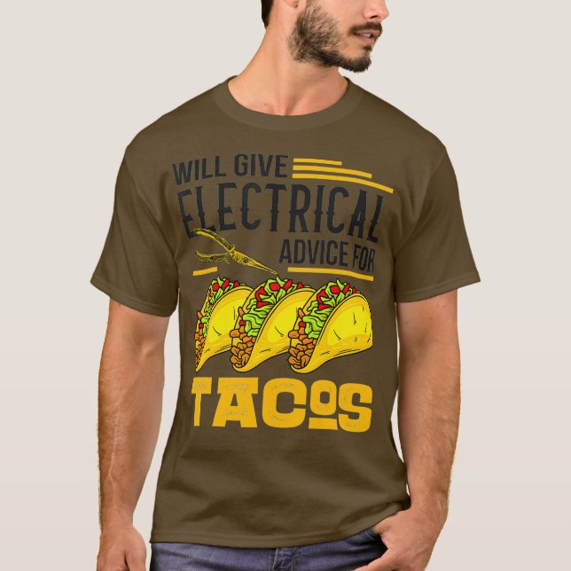 T-shirt Donnera Des Conseils Électriques Pour Le Cadeau Ta (Devant)