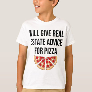 T-shirt Donnera Des Conseils Immobiliers À Pizza - Real Es