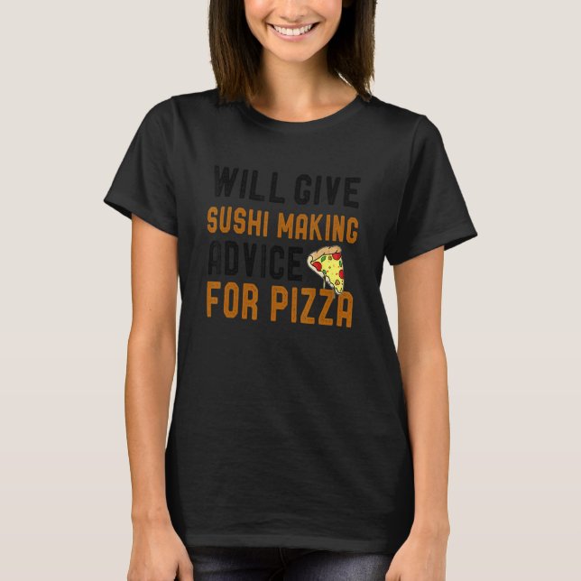 T-shirt Donnera des conseils pour la préparation de sushis (Devant)