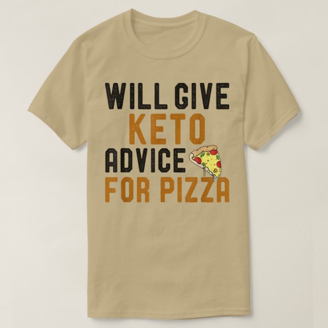 T-shirt Donnera Keto Conseils Pour Pizza Funny Ketogy Di (Design devant)